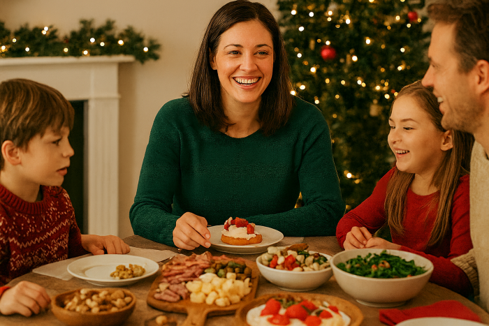Mom at Holiday Table