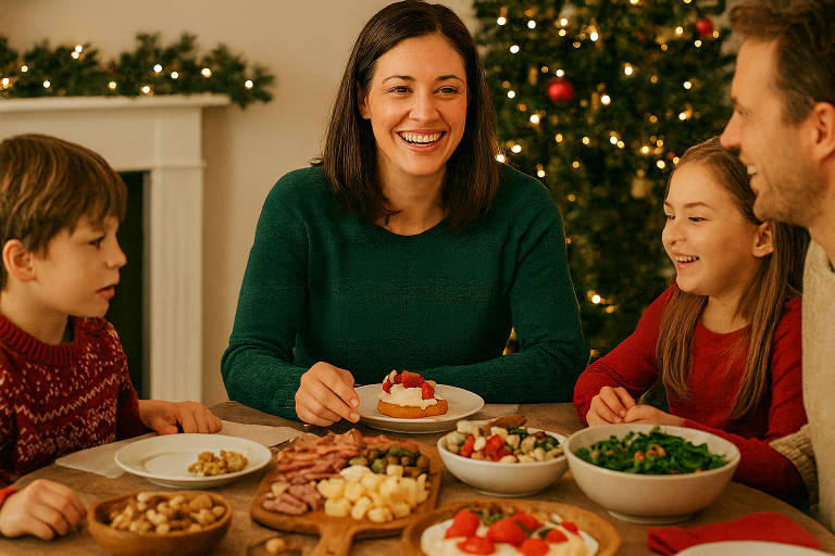 Mom at Holiday Table