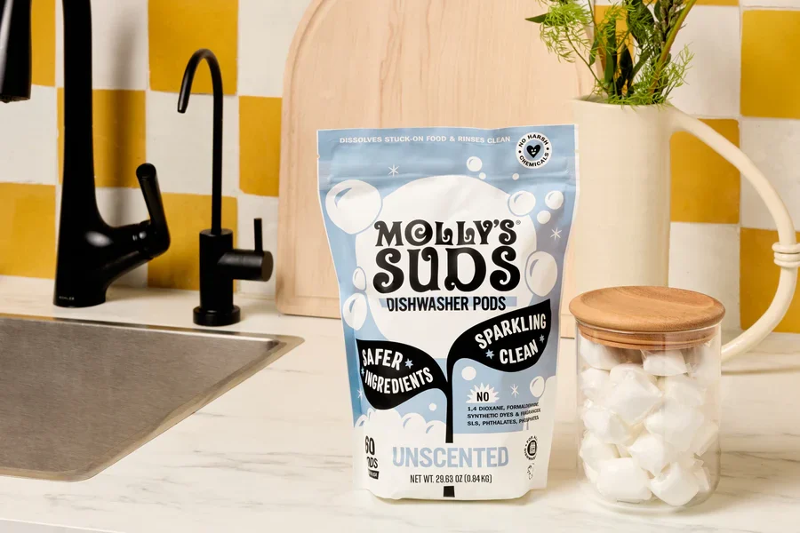 molly's suds unscented dishwasher pods for spring pantry detox